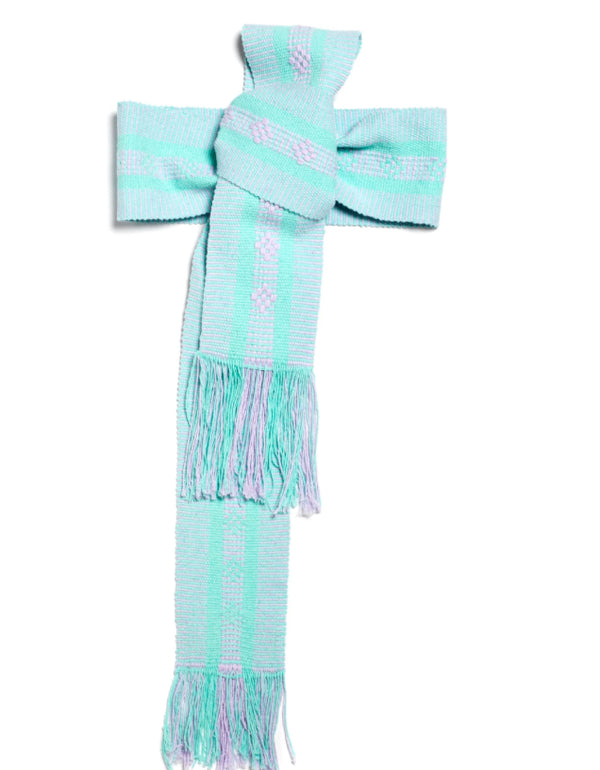 ¡NUEVO! Cinturón/Fajín lila y agua