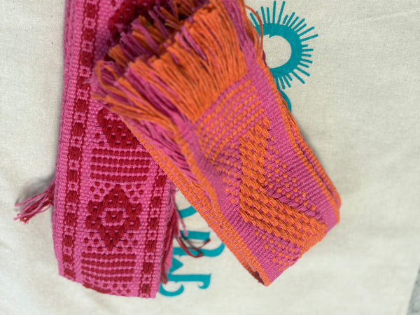 ¡NUEVO! Cinturón/Fajín Rosa y Naranja