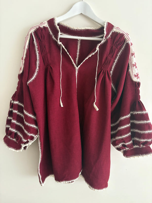 ¡¡NUEVO!! Blusa Morelia Burdeos