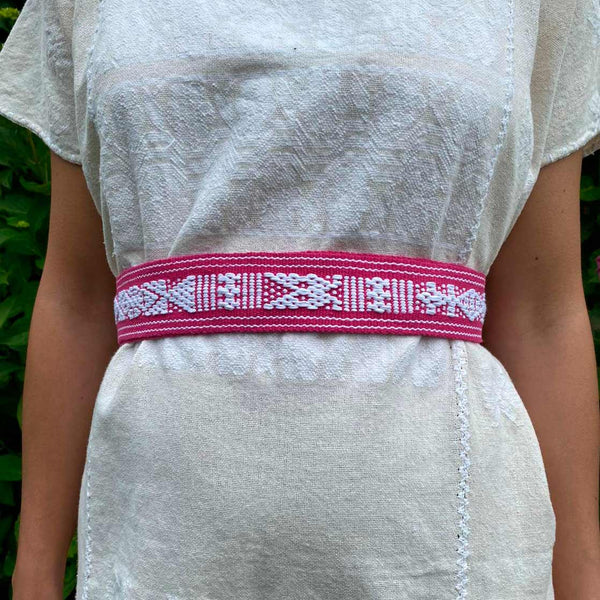 Cinturón/Fajín estrecho fresa