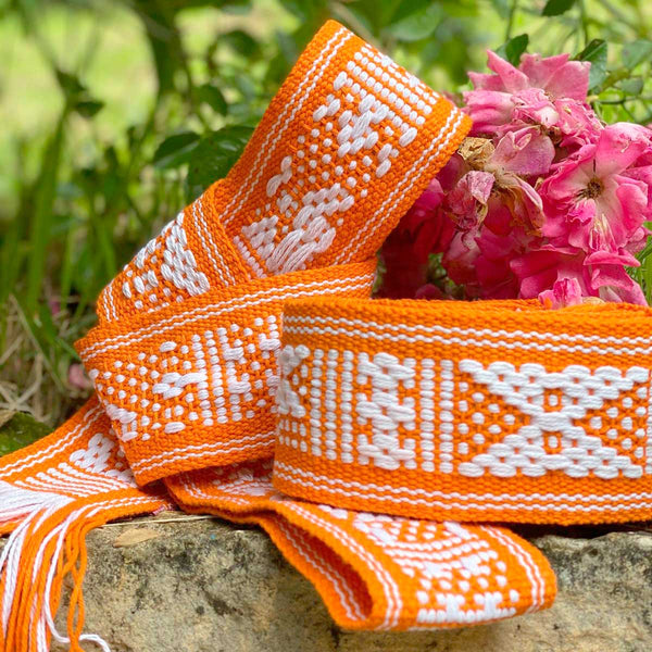 Cinturón/Fajín estrecho naranja