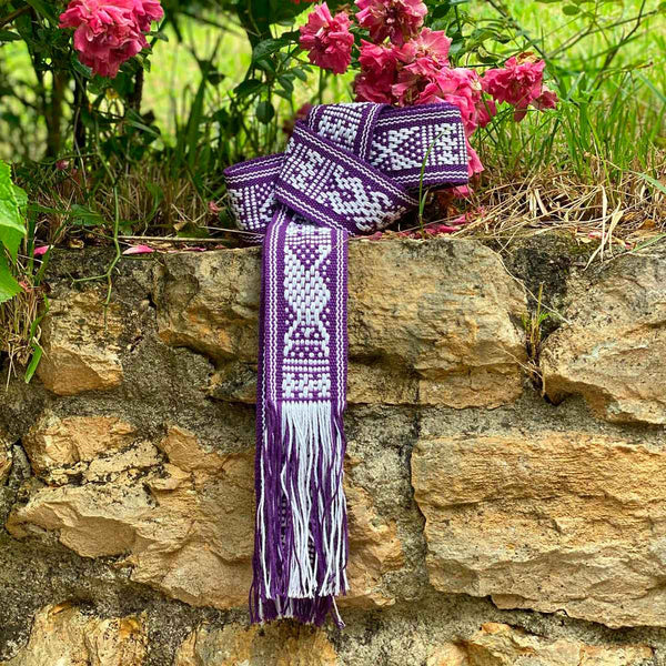 Cinturón/Fajín estrecho lila