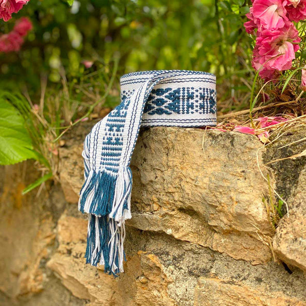 Cinturón/Fajín estrecho azul marino