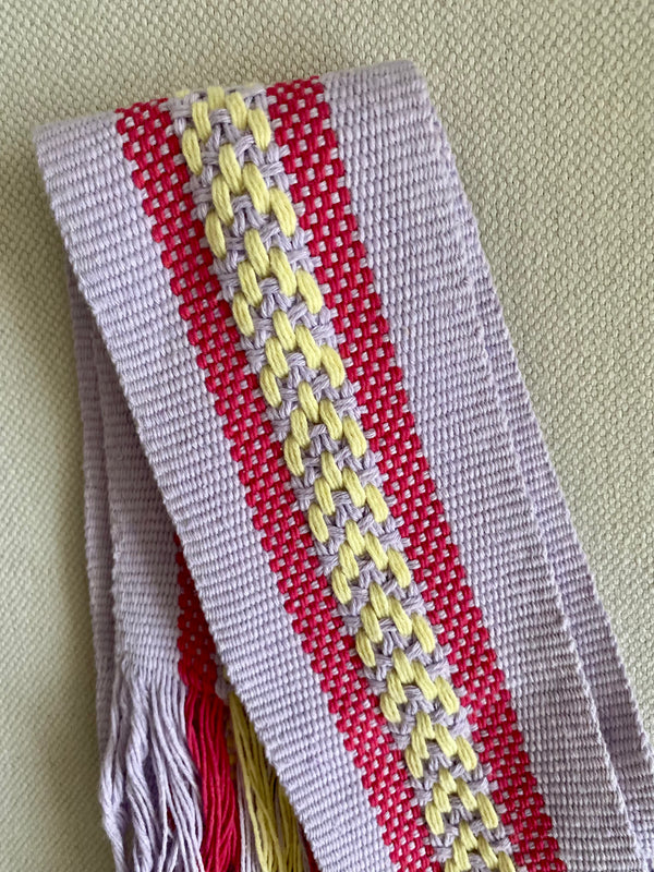 ¡NUEVO! Cinturón/Fajín lila y frambuesa