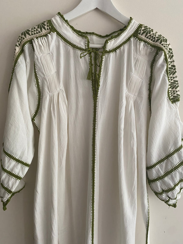 New! Vestido Morelia verde oliva