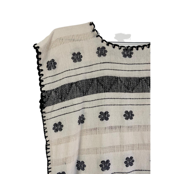 Huipil Yucatán Crudo y negro