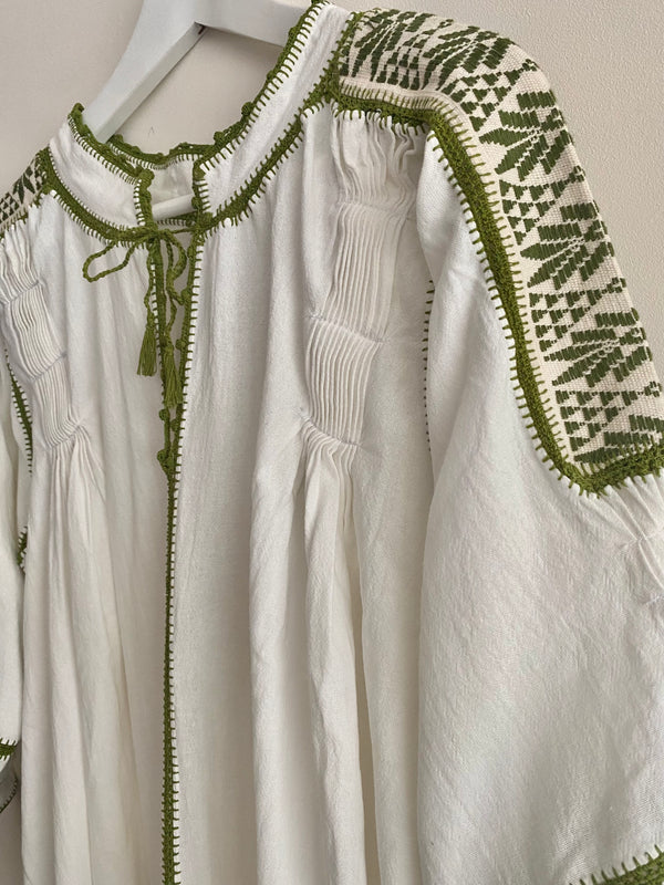 New! Vestido Morelia verde oliva