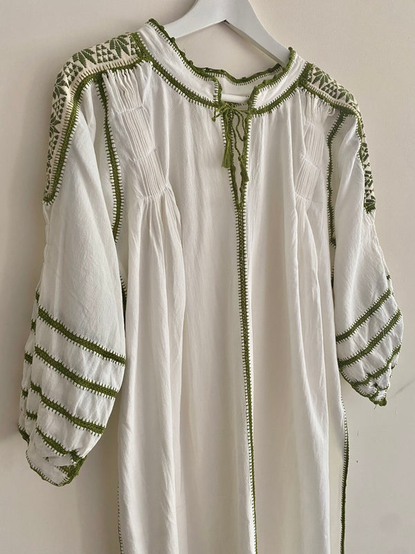 New! Vestido Morelia verde oliva