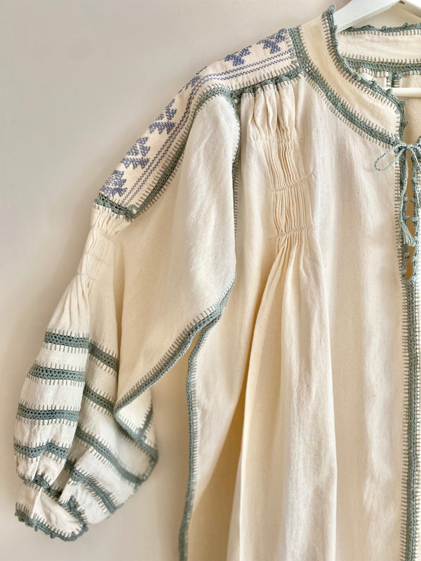 Blusa Morelia gris perla