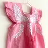 ¡NOVEDAD! Vestido niña Rosa Pink Flores blancas